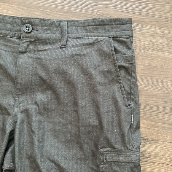 O'neill Men's Classic Walking Casual Chino Shorts Size 36 Gray Cargo Pocket - Picture 2 of 12